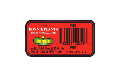 Bonnie Plants Label
