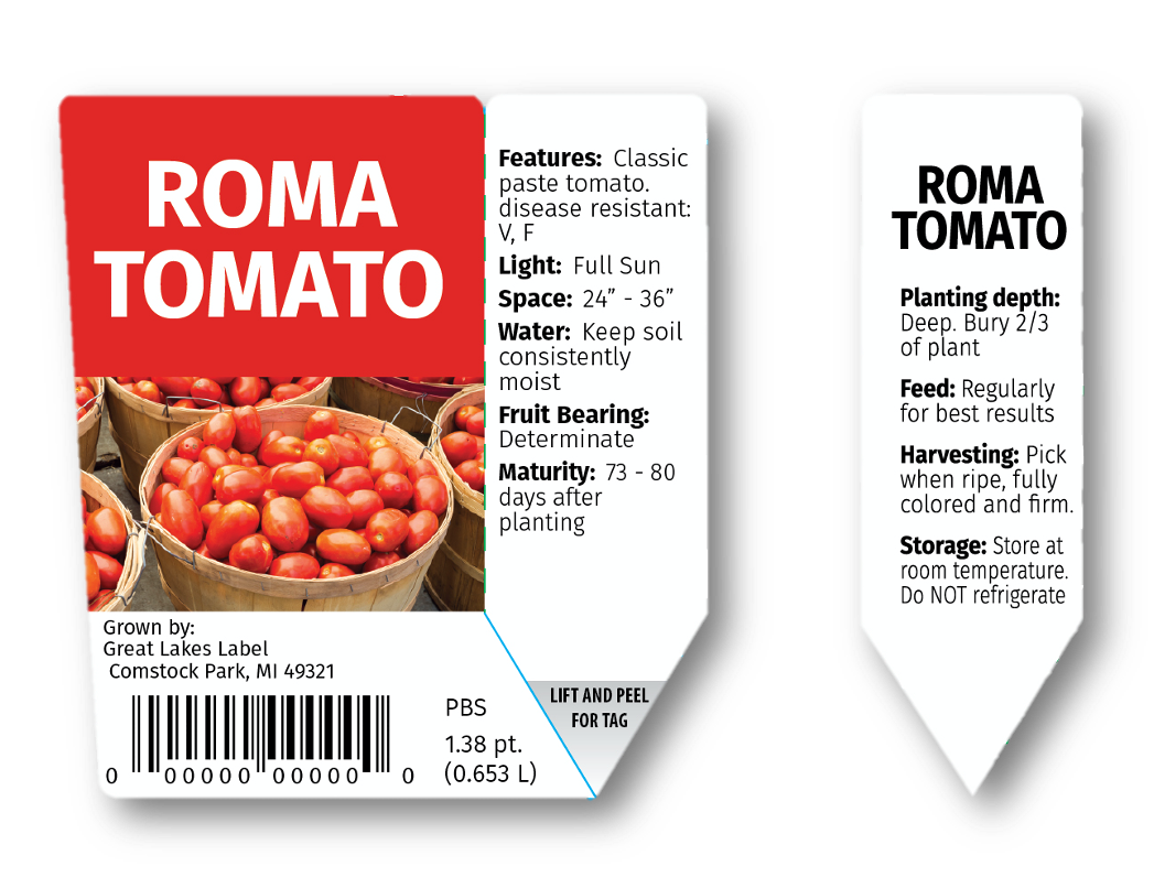 Label Gator Lagit ™ tomato