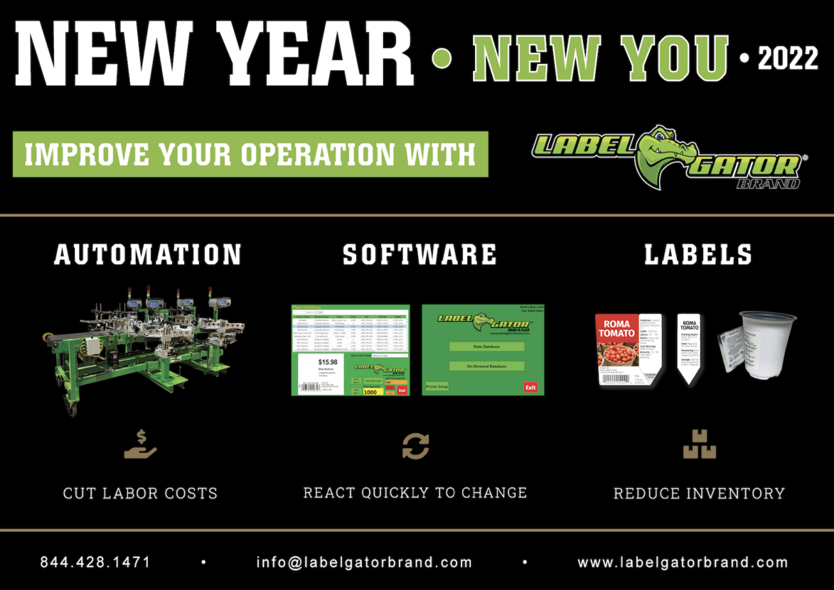 new year - improve your operation with the label gator brand, software and labels